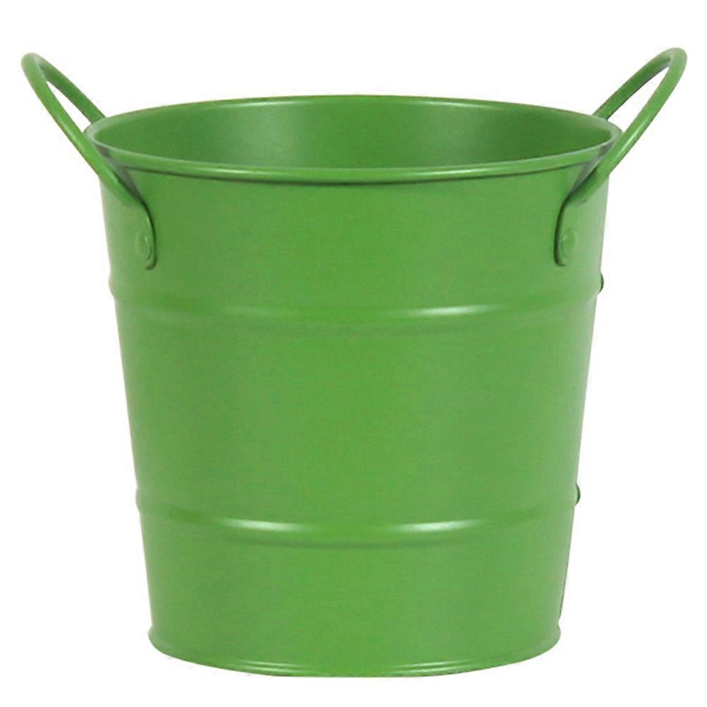 Mini Snack Bucket 5Pcs Metal Ice Bucket For Dining Bars Style Suitable For Home Use With Green Color And Smooth Finish