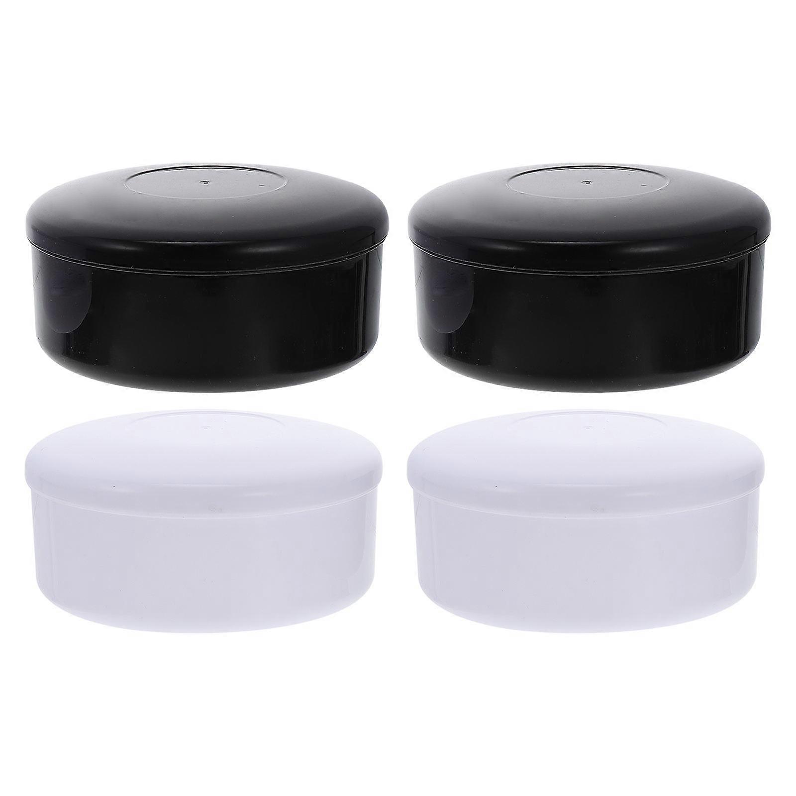 Black White Plastic Chess Pieces Pot for Go Game Storage 8 Boxes