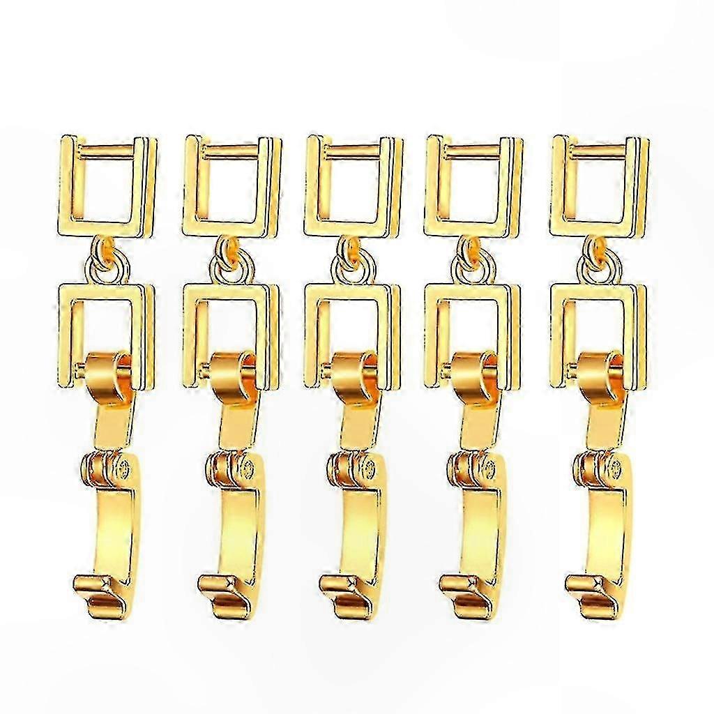5-Pack Foldable Extender Clasps for Jewelry Crafting and Design Projects