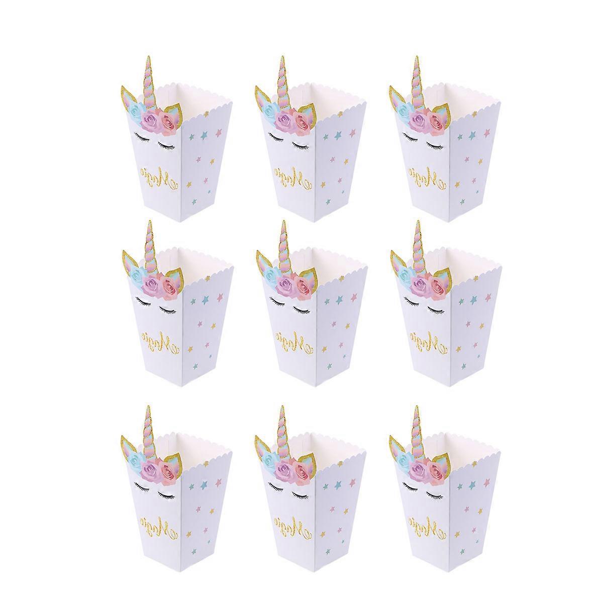 Popcorn Holders Party Popcorn Box for Birthday 24Pcs Multi Color Bags