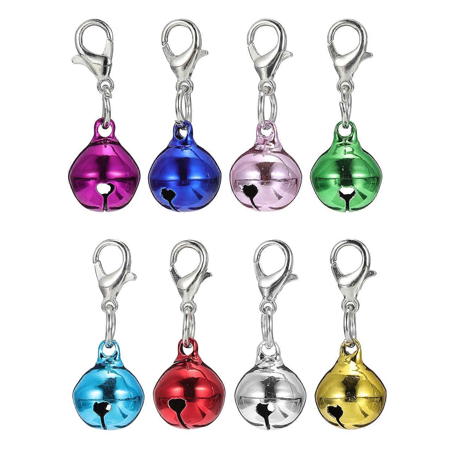 Bell Pendant Keychain 48Pcs Assorted Color Creative Bell Design for Decor
