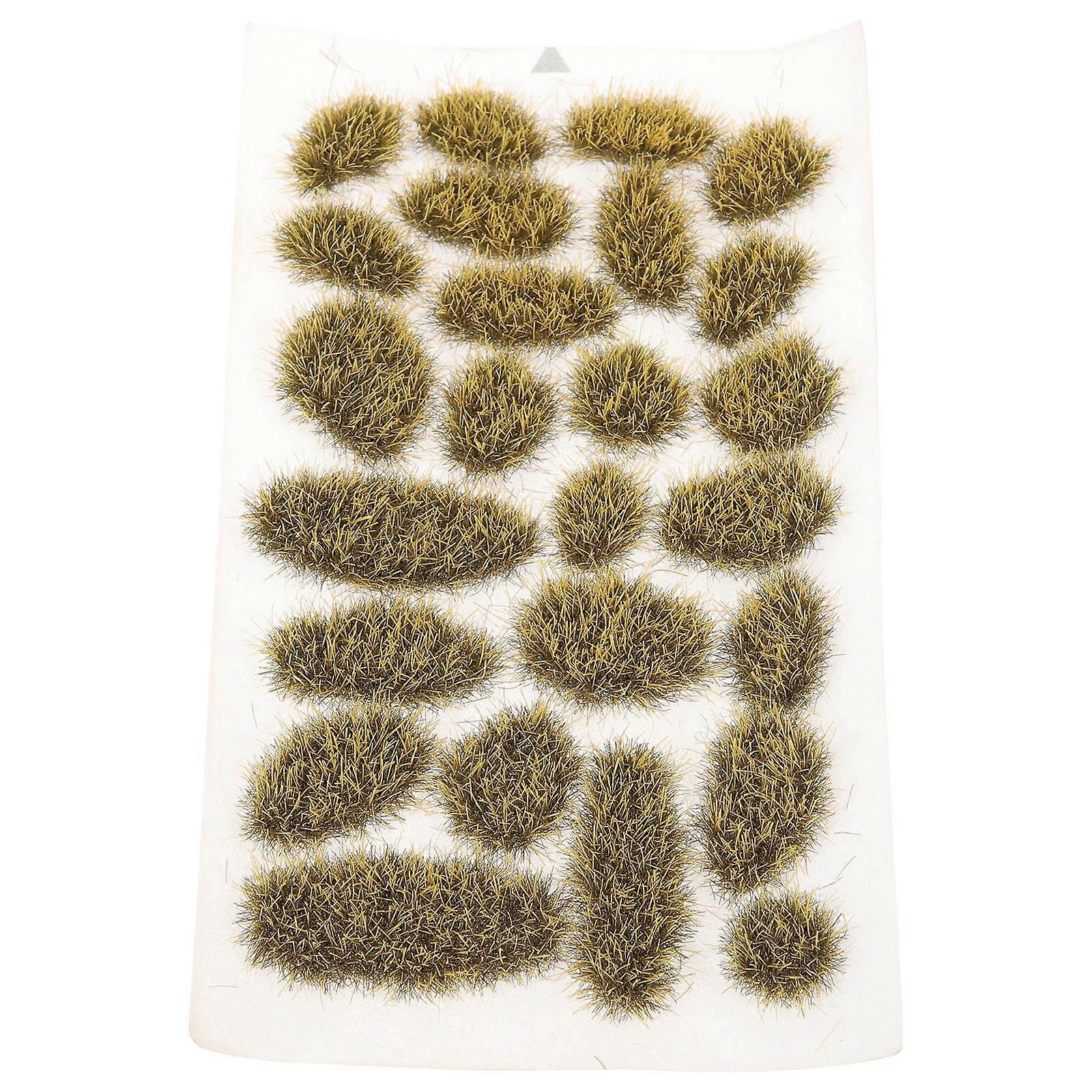 Diorama Grass 2Pcs Irregular Clumps Model Builders Miniature Landscaping Olive Green Perfect For Sand Table Modeling Model Decoration