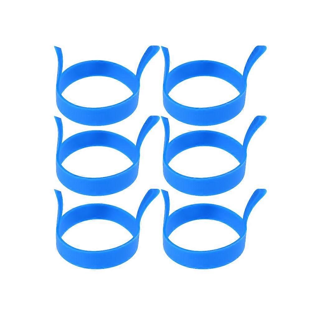 Omelette Ring Round Silicone Mold for Cooking 12Pcs Blue Kit