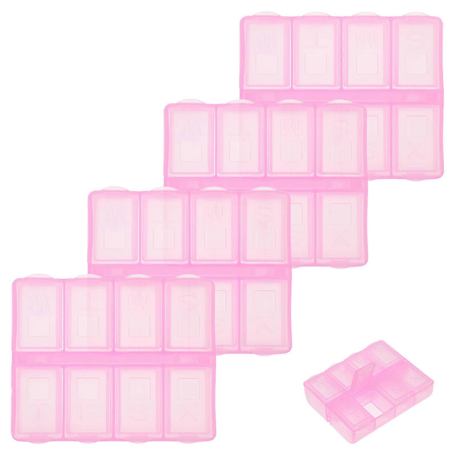 20Pcs Small Tablet Boxes for Daily Use with Airtight Travel Tablet Cases