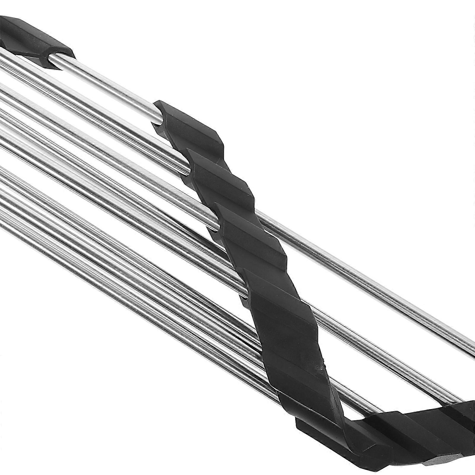 Triangular Drain Rack Stainless Steel for Storage Use 4Pcs Foldable Sink Holders