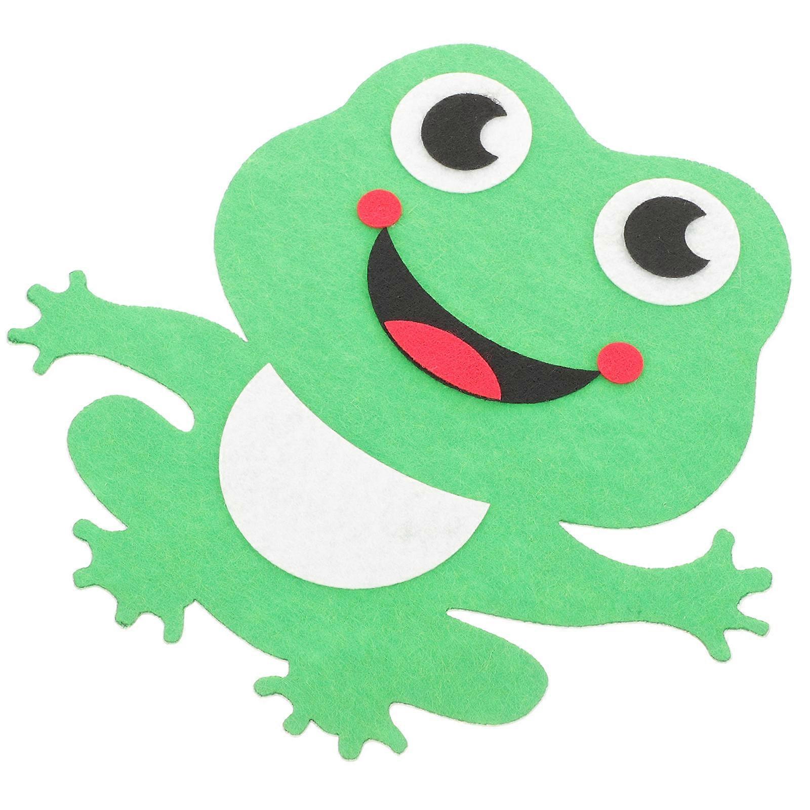 Frogs Decal 3Pcs Rectangular Wall Decoration For Children Comfortable Indoor Decal Perfect For Home