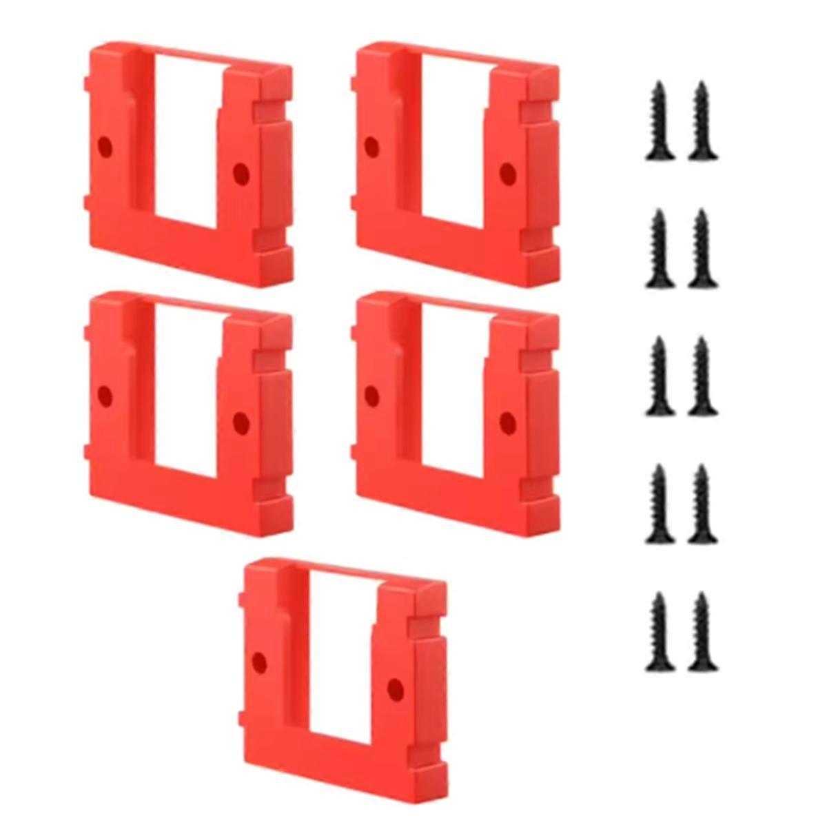 5Pcs Wall Mounted Battery Base Bracket for -Change Battery Holder Storage Fixing Accessories