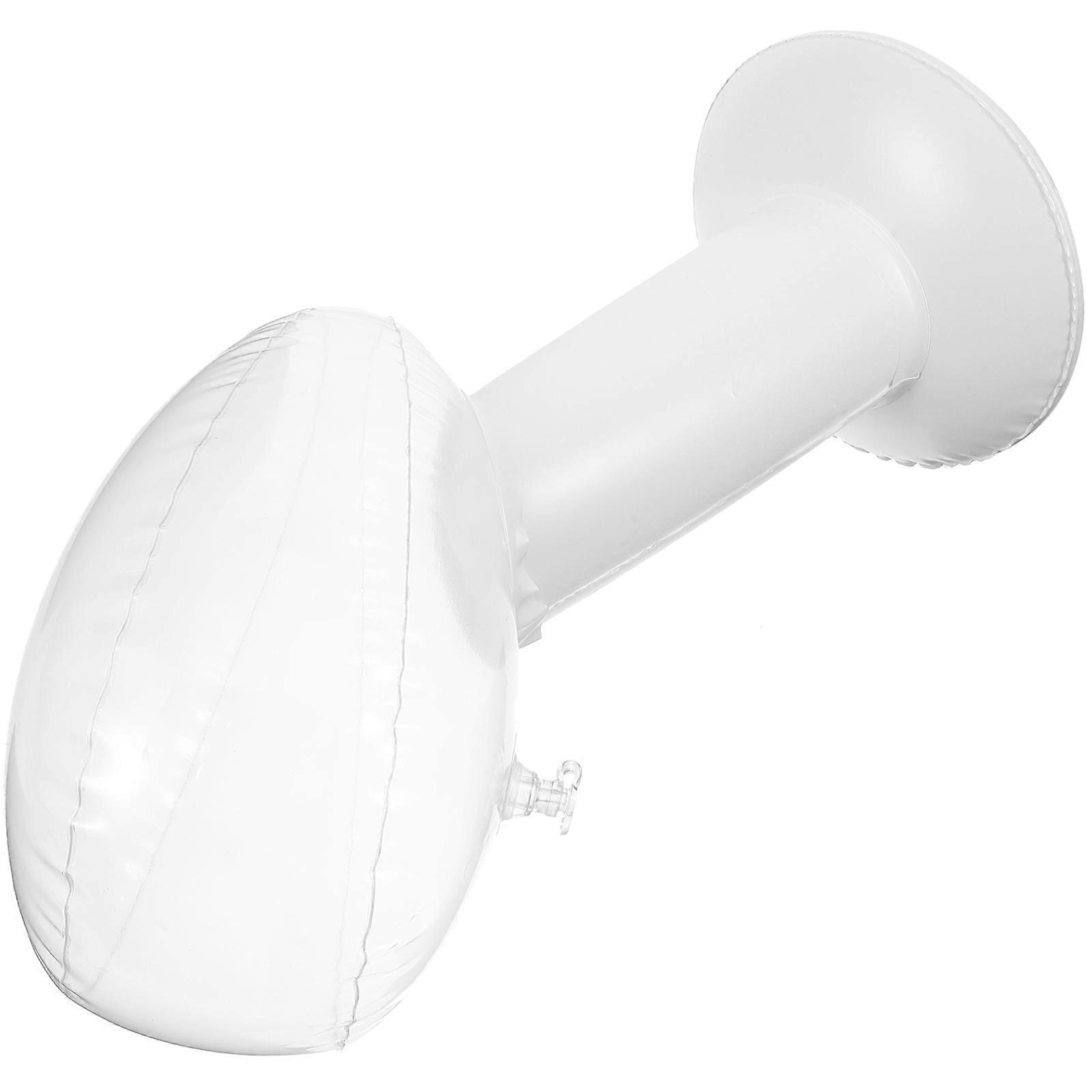 Wig Display Stand Inflatable Mannequin Head for 2Pcs White PVC Model