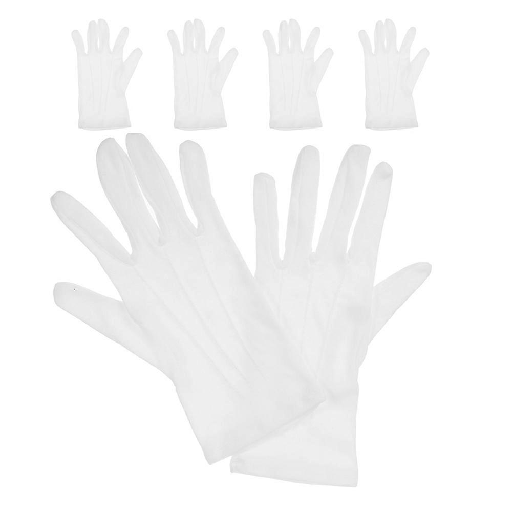 9Pairs Professional Billiards Referee Gloves for Snooker Competition White