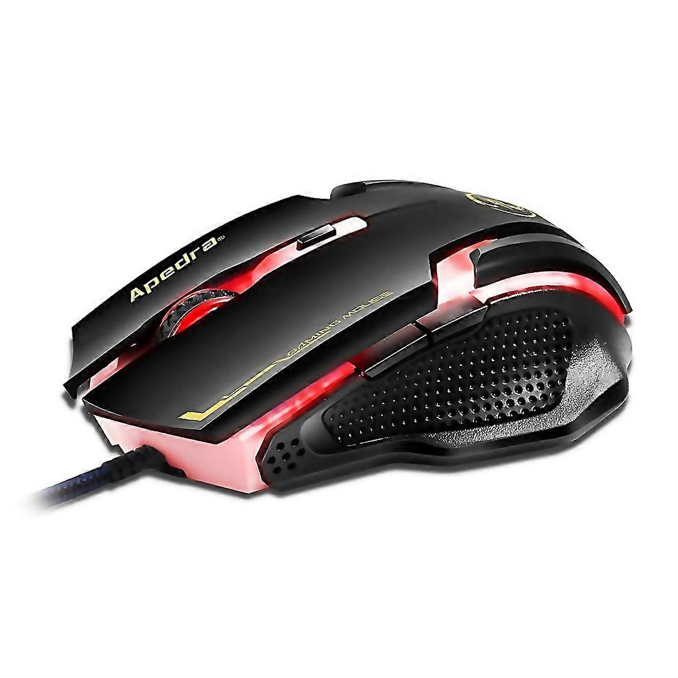 For Apedra Imice A9 Led Wired Gaming Mouse