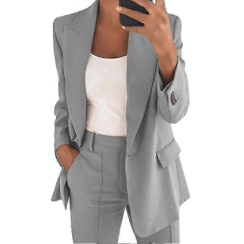 Womens 2pce Light Suit Blazer+trousers 26s