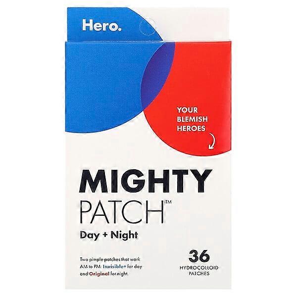 Hero Cosmetics, Mighty PatchÃÂ¢ÃÂÃÂ¢, Day + Night, 36 Hydrocolloid Patches