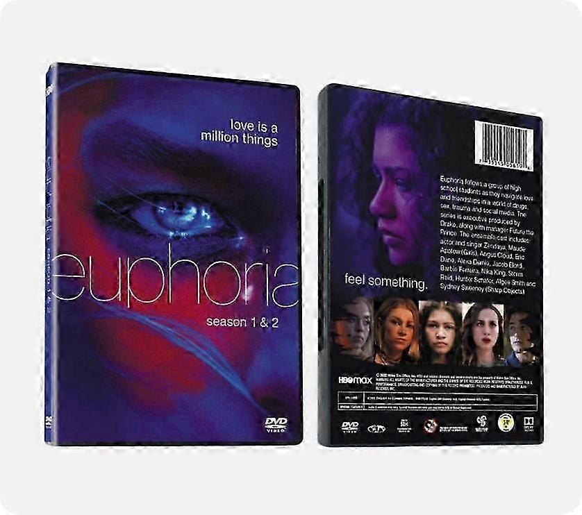 25-26 Euphoria: Seizoenen 1-2 (6-DVD Engelse versie) Zendaya Box Set Nieuw