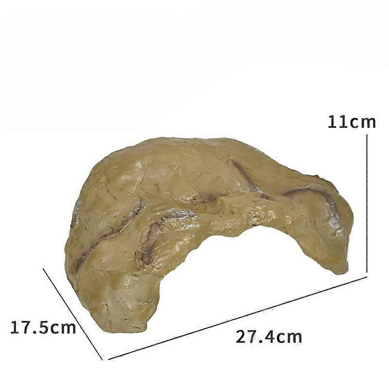 Reptiles Turtle Hideout Fish Tank Decor Resin Stone Sundeck Gecko Resting Platform Hidden Cave Aquarium Ornaments Habitat Décor