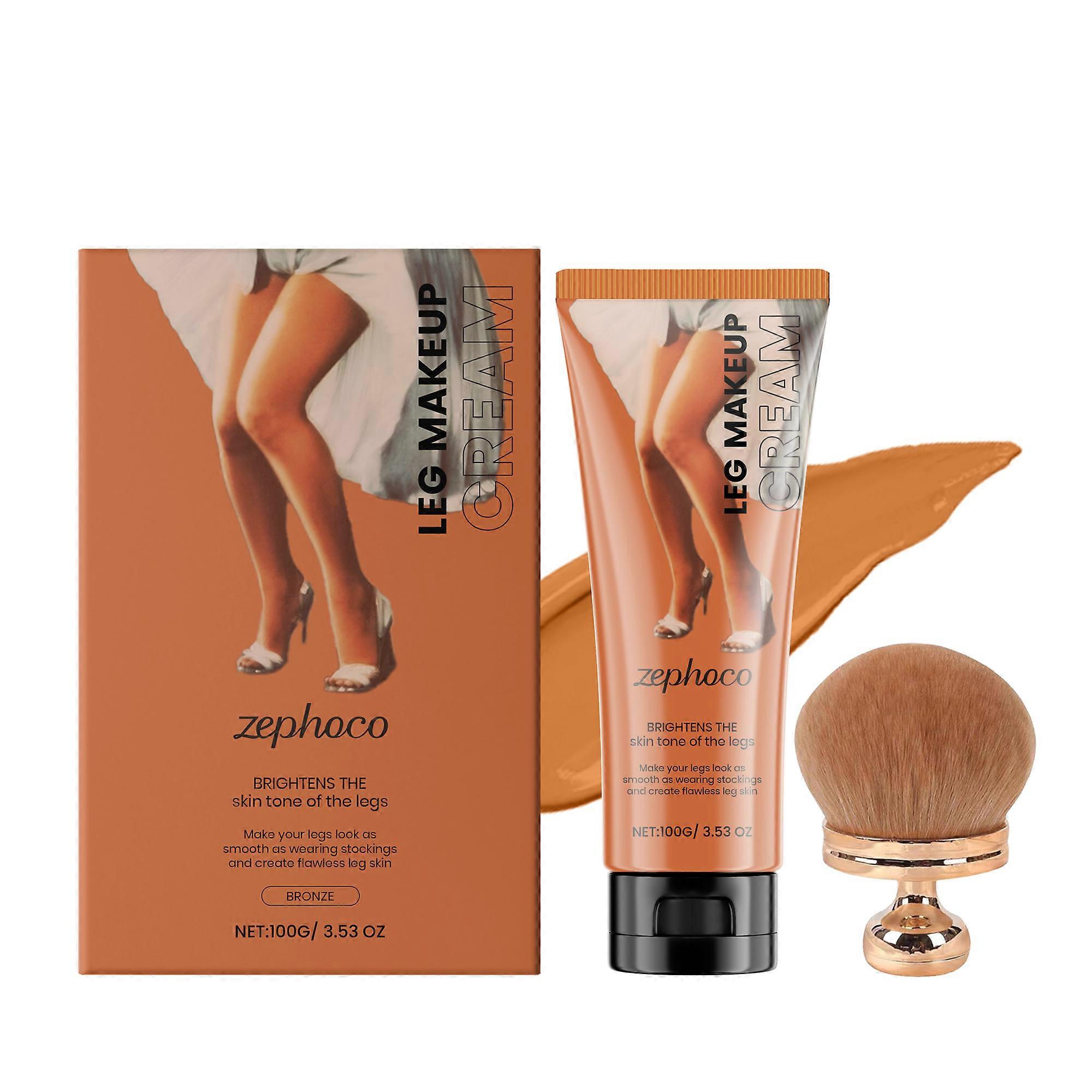 zephoco Leg Concealer Foundation Cream Moisturizes And Modifies The Bronze Complexion Of The Legs, Naturally Adheres To The Skin, Is Refreshing And No