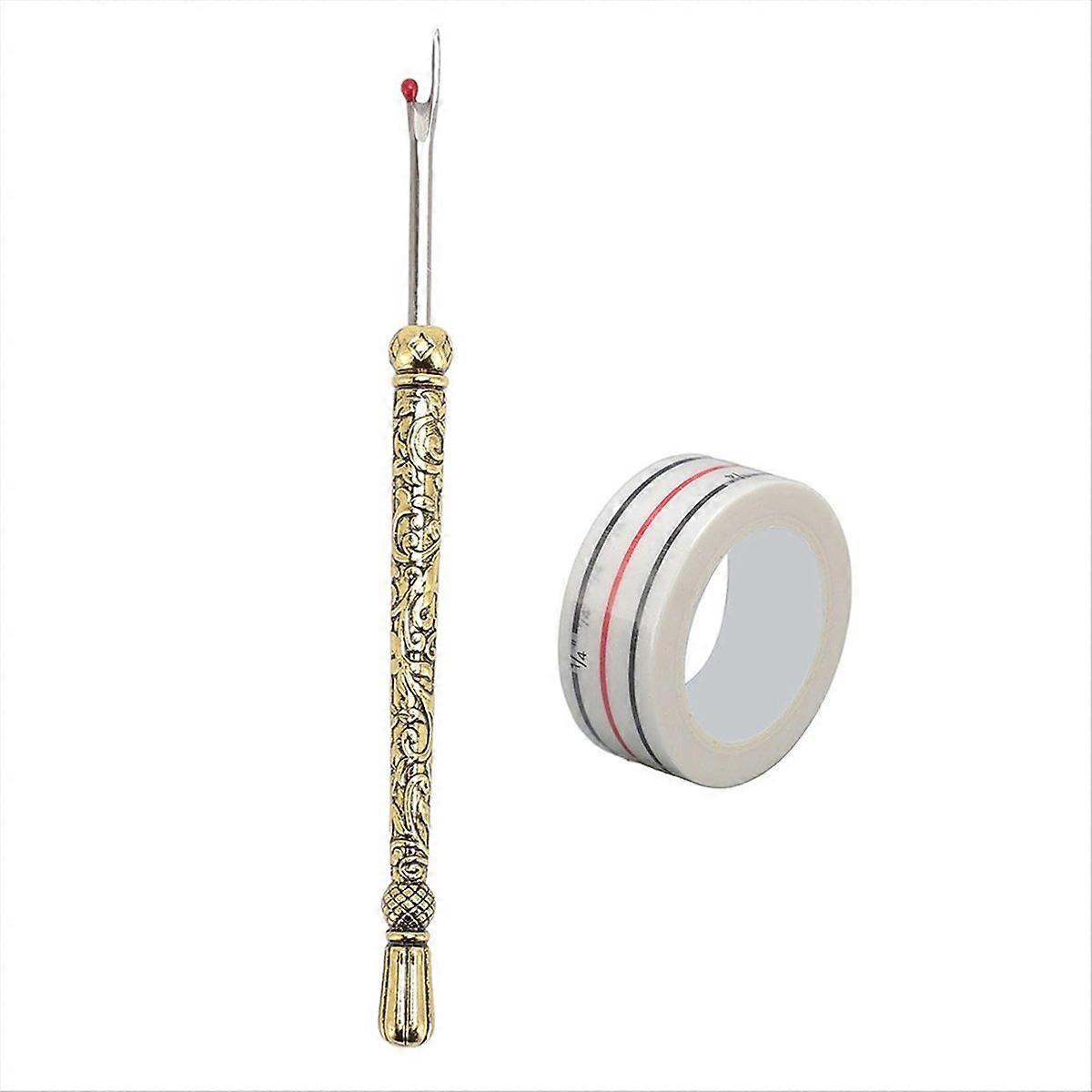 Seam Ripper and Thread Remover Kit,for Crafting, Sewing Gold