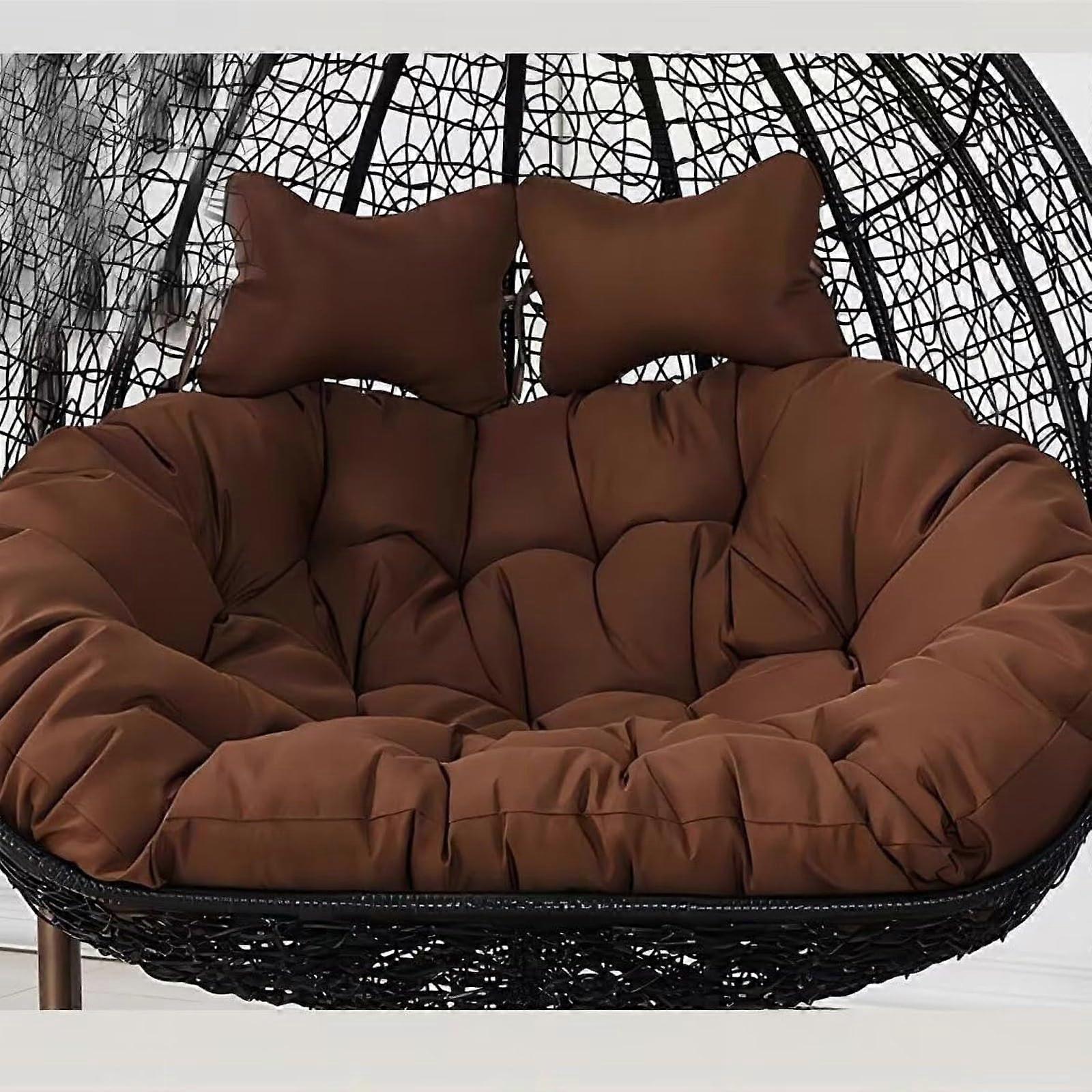 Seat Cushion Waterproof Double Swing Cushion Washable Replacement Pads For Hanging Egg Chair Thickened Hammock Cushion
