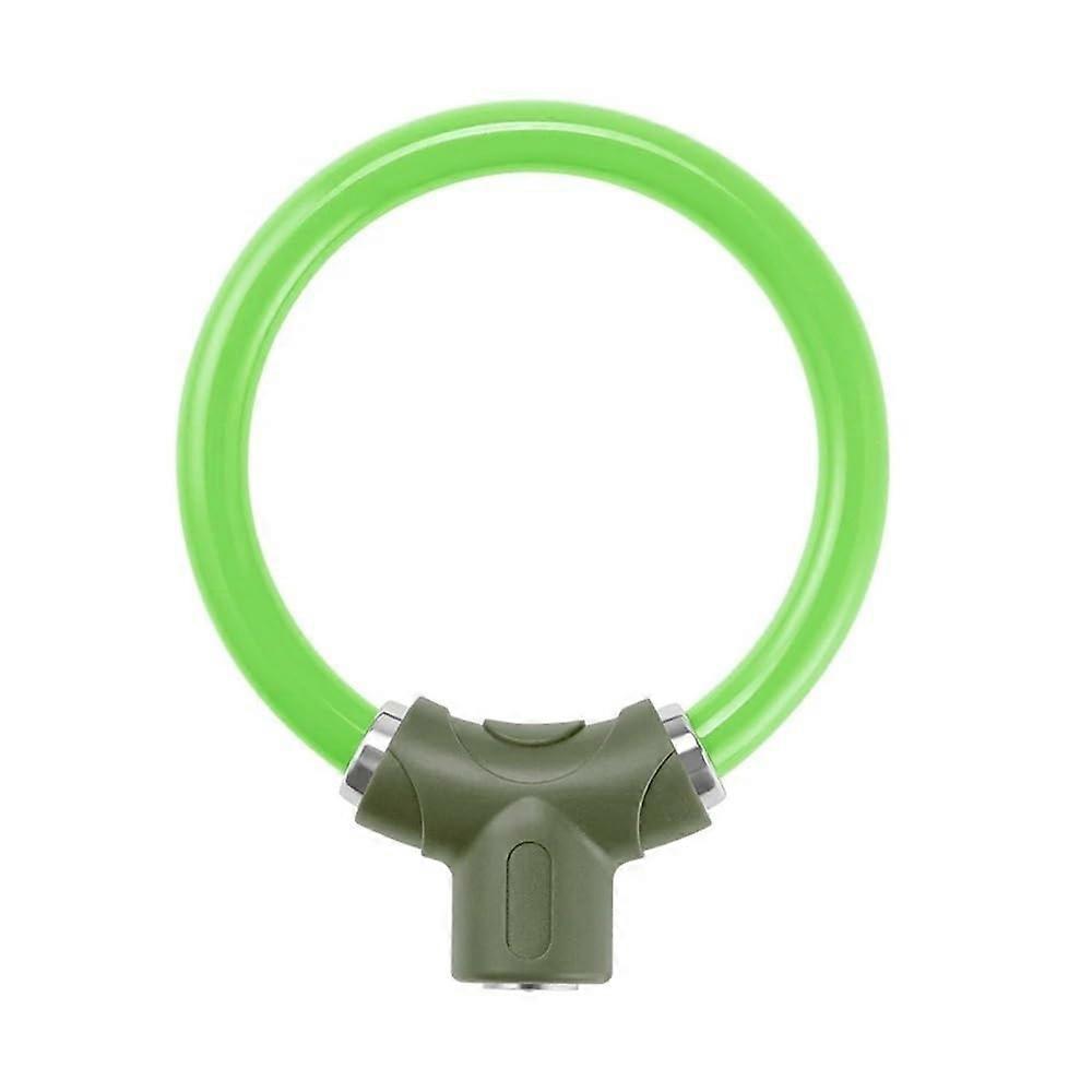 Bicycle Ring Shape Lock AntiTheft OLocks For MTB Road Mountain Bikes, Steel Security Lock Groen