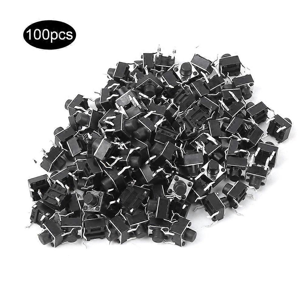 100pcs Momentary Tactile Push Button Switch Mini Micro Tact Switch Accessory 6 x 6mm
