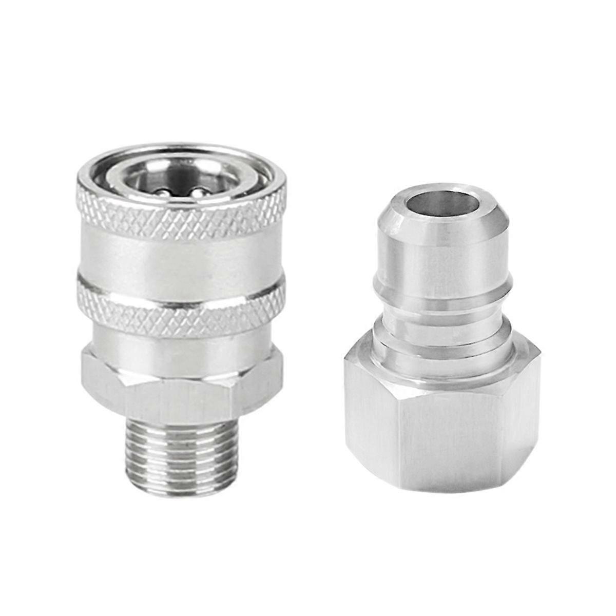 High-Pressure Water Quick Connector, NPT4 to DN15 Adapter,