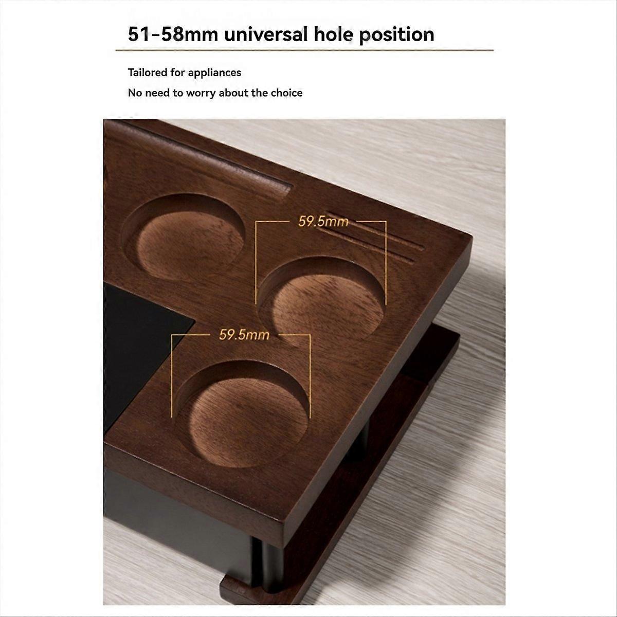 Espresso Tamping Station Multifunctional Solid Wood Powder Pressing B