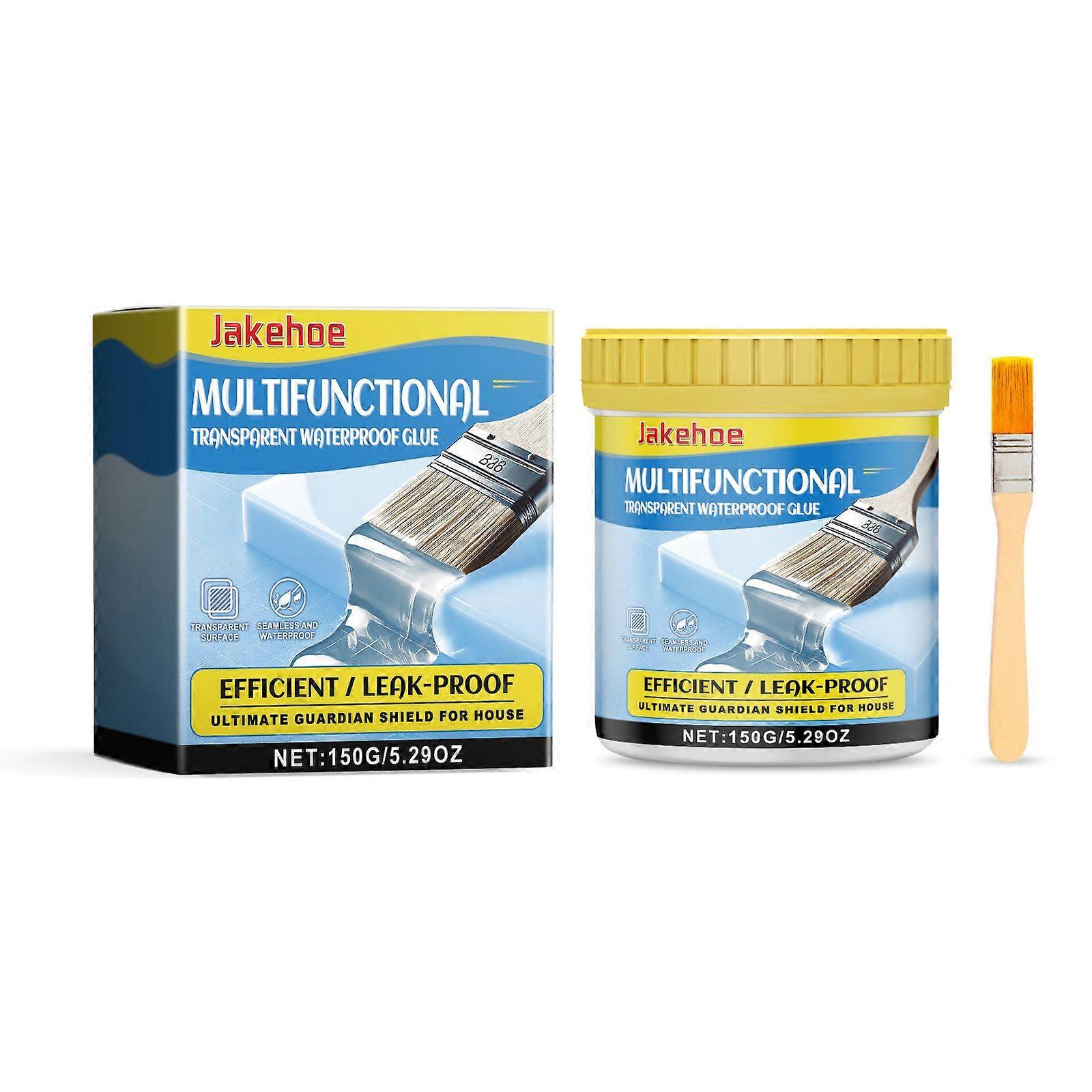 Jakehoe Multi-Functional Transparent Waterproof Adhesive, Waterproof Invisible Sealing Adhesive, Construction Site Household Multi-Functional Adhesive