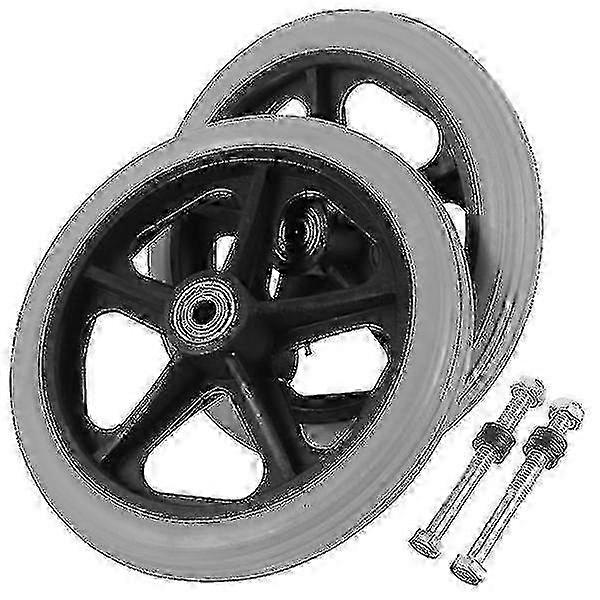 2pcs Rollstuhlräder kleine Vorderräder Universalradersatz für Rollstühle