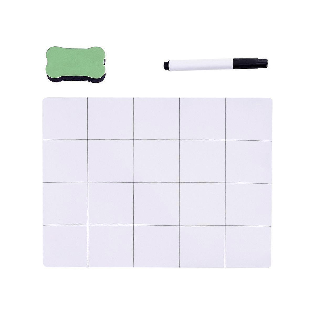 3pcs in 1 Set Magnetic Project Mat Rewritable Work Surface Mat Prevent Small Screws Losing Small Parts Work Pad Writing Pen and Eraser Set