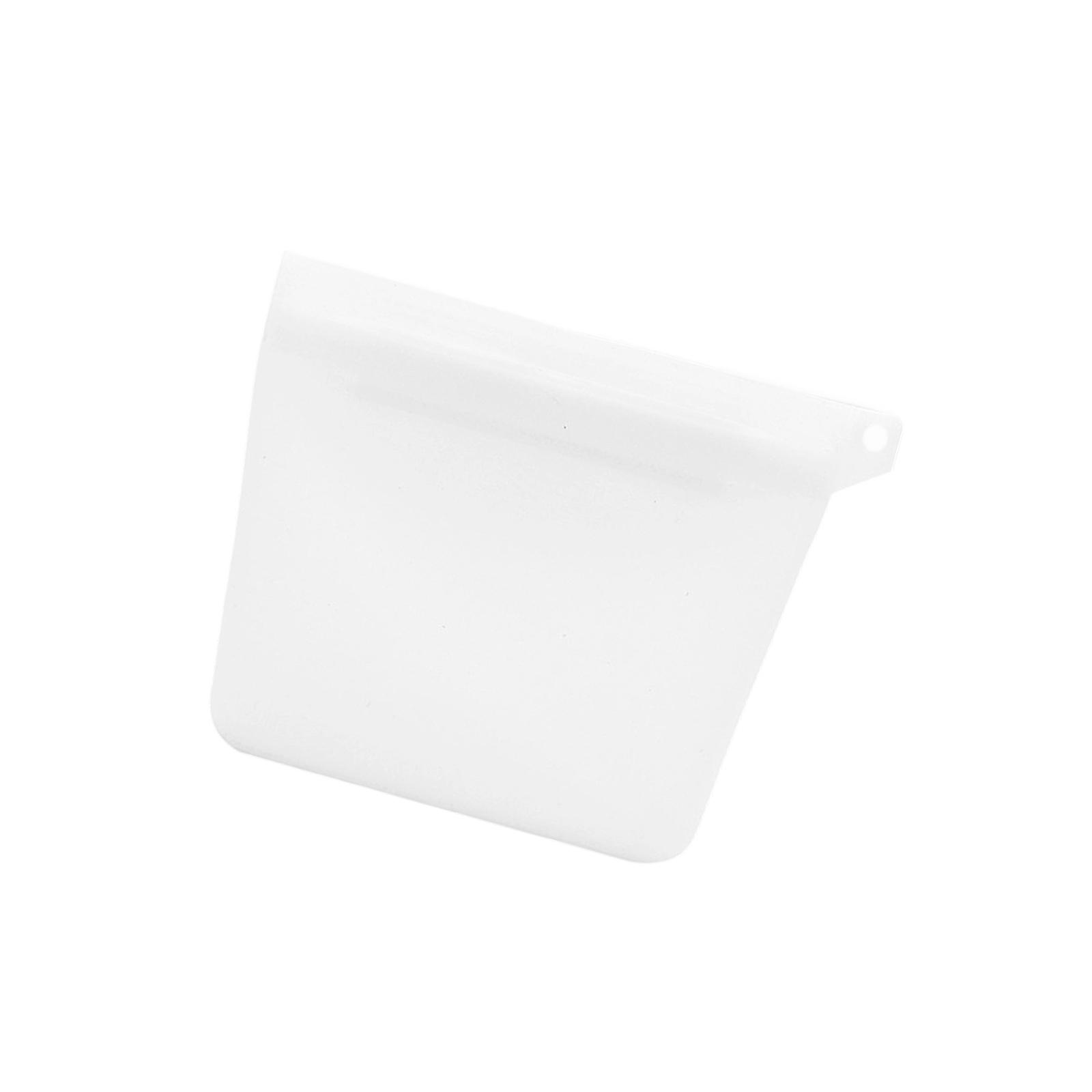 Durable Silicone Pet Treats Pouches with Double Lock Seal Washable Snacks Container for Daily Use  White small