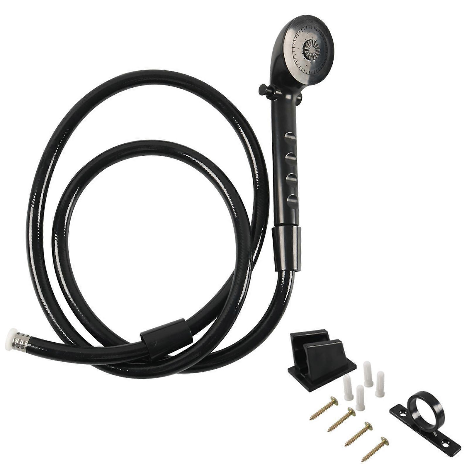 ABS Bathroom Shower Hose 1.5M Universal Installation Lightweight Space Saving Multifunctional Sprayed Head for Caravans Multicolor