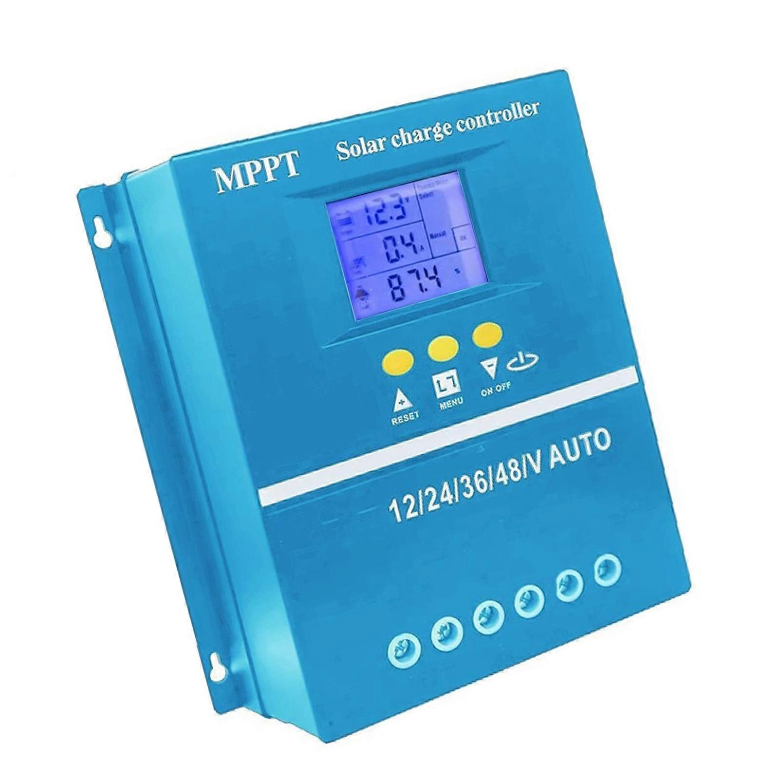 Universal Solar Charge Controllers 60A ABS Not Housing Battery Status Monitoring Via LCD Panel for Home Commercial Multicolor