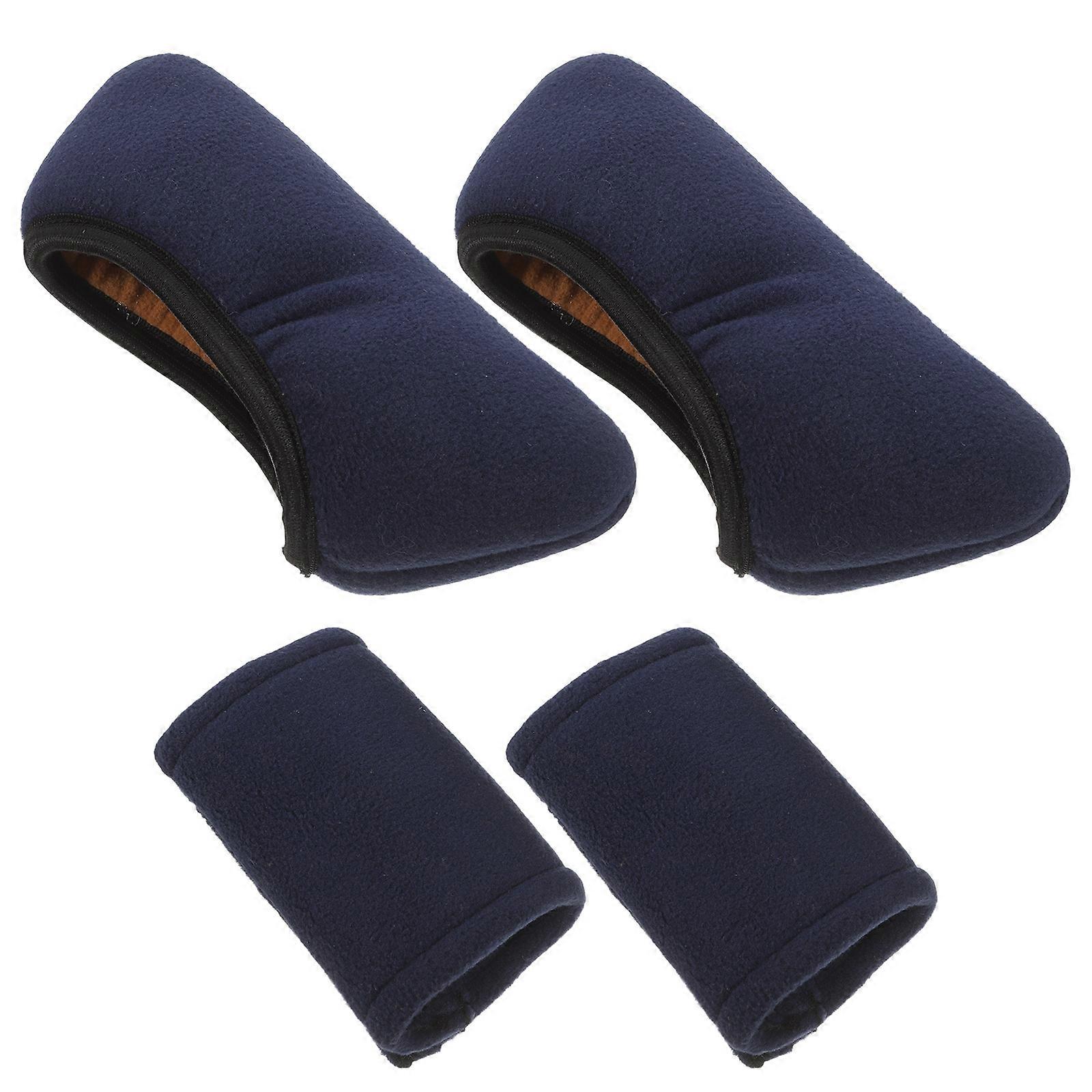 Comfortable Blue Crutches Hand Grips Pads for Support 1Set