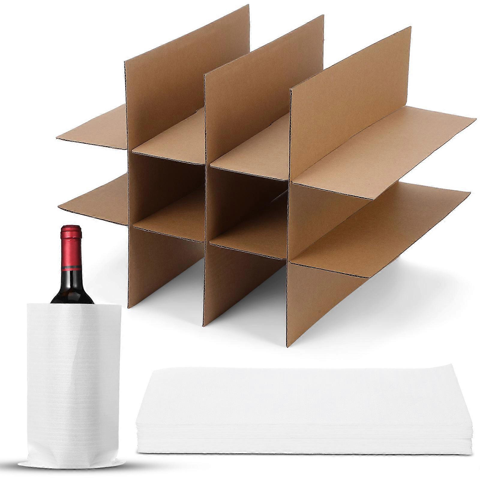 Packaging Materials Cardboard Dividers for Boxes for Dividing 1Set Including Foam Bags