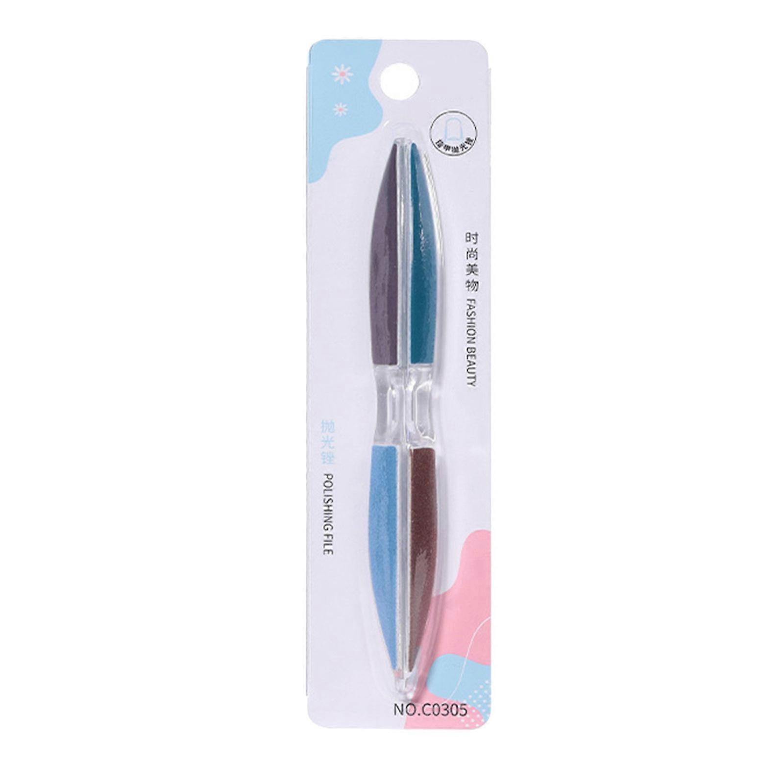 6 Sided Nail File and Buffer for Shaping and Polishing Nails Multi Functional Tool for Natural Nail Care Manicure Tool Multicolor