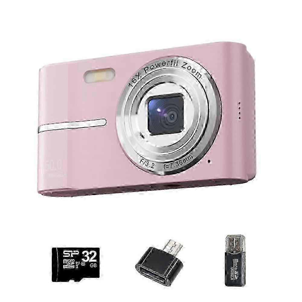 Digital Camera 4K Screen Video Camera With 32GB Memory Card