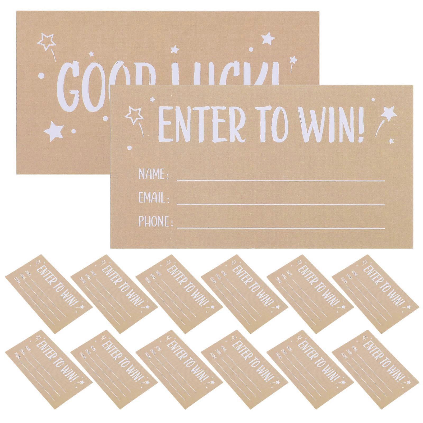 Raffle Tickets Multi Color Entry Form Cards for Contests 200Pcs Paper