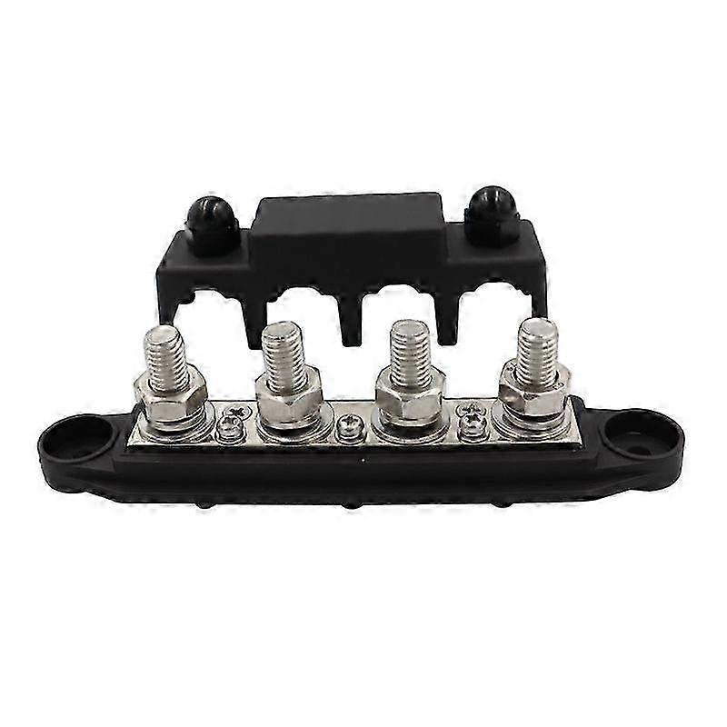 4 Gang Dual Terminal Block Positive Negative Bus Bar for Boats