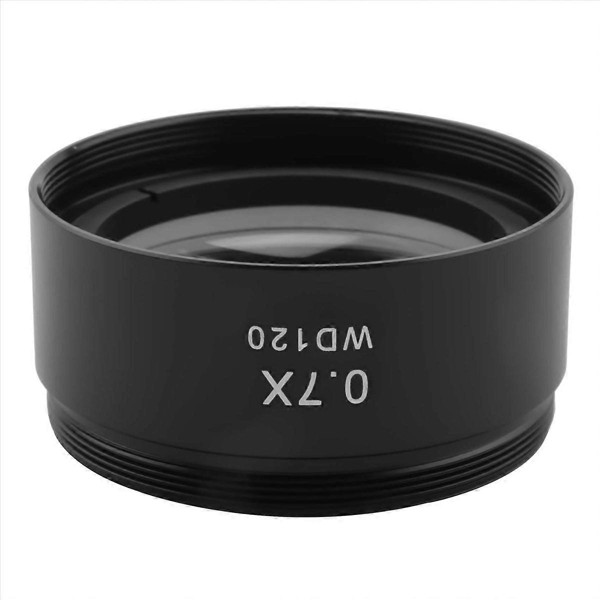 WD120 0.7X Trinoculaire Stereo Microscoop Extra Objectief Lens Barlow Lens 48mm Schroefdraad