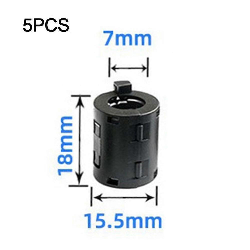 Mosiee 5Ps Anti-Interference Snap For Ferrite Cable Core Choke Clip Emc Demagnet Filter