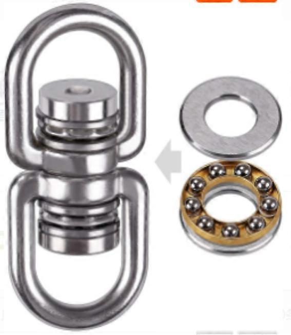 Rustproof Stainless Steel Swivel Permanent, Up To 1200lb 360 Rotating Hanging Attachment