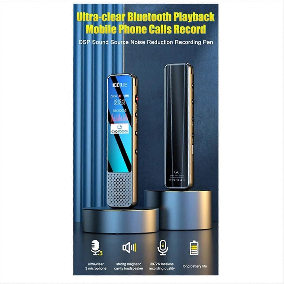  G6 Voice Recorder With Speaker Bluetooth MP3 Player