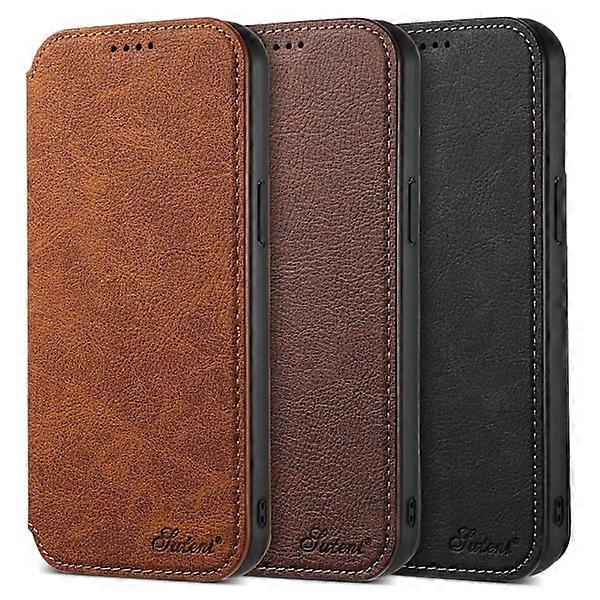 Compatible with iPhone 13 Pro Max Wallet Case - Exclusive Elegance & Functionality Light Brown