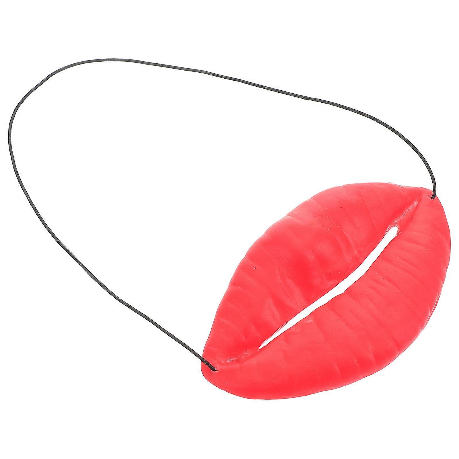 Red Plastic Lip Props for Wedding Day Used for