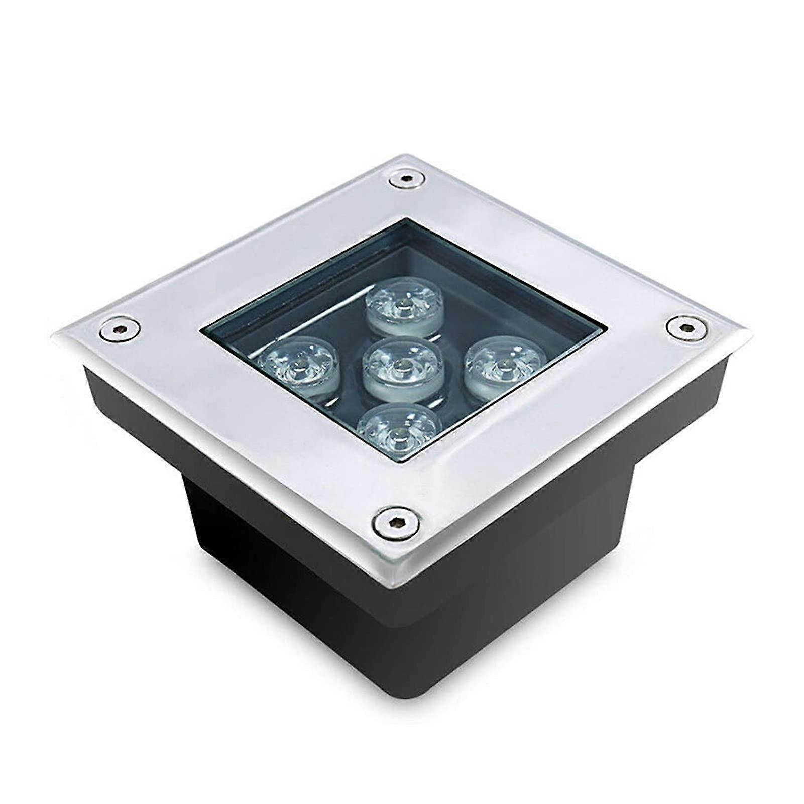 LED Deck Lights Square Low Voltage Weatherproof IP67 Inground Landscape Lighting Natural Light