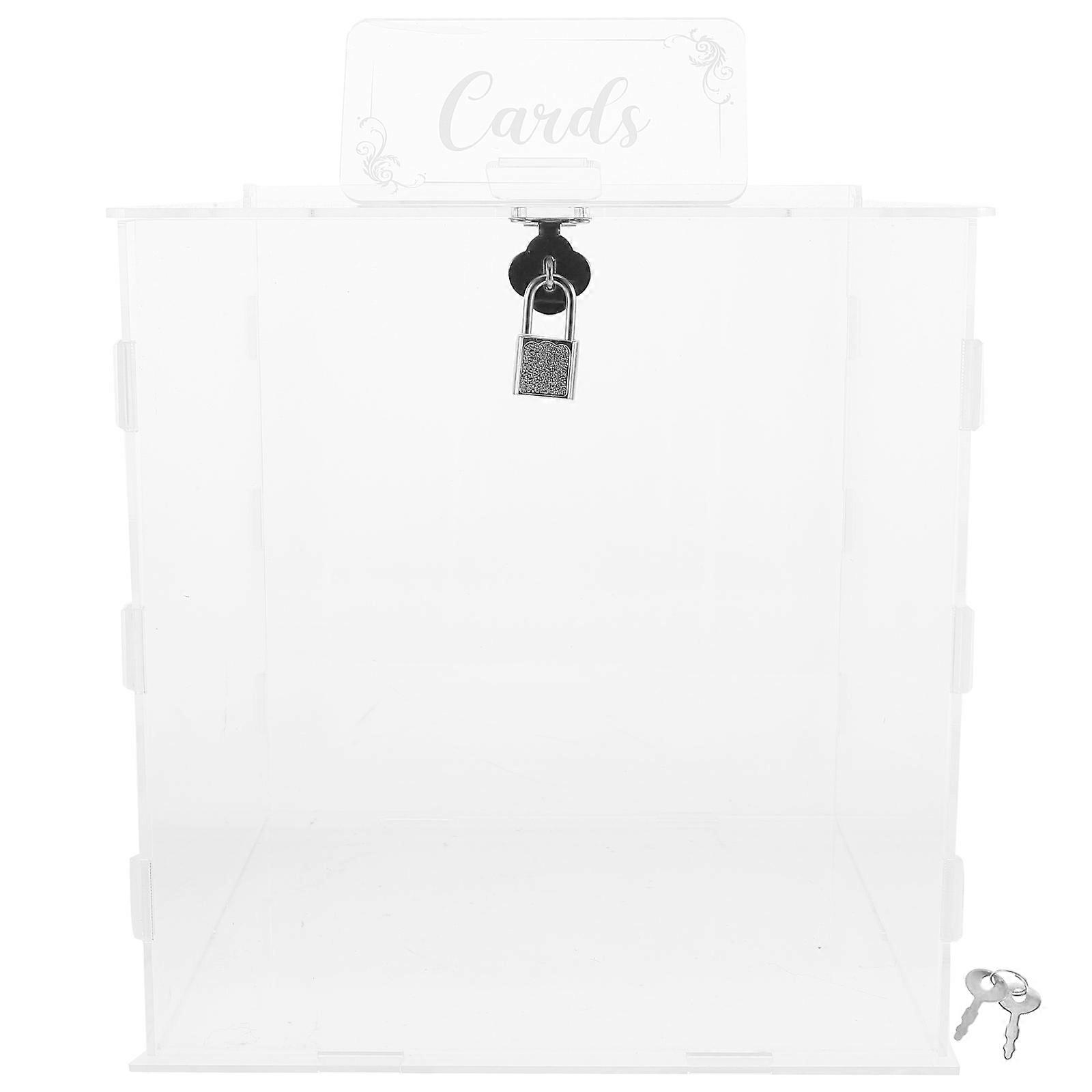 Wedding Box Acrylic Clear Box for 3Pcs Included