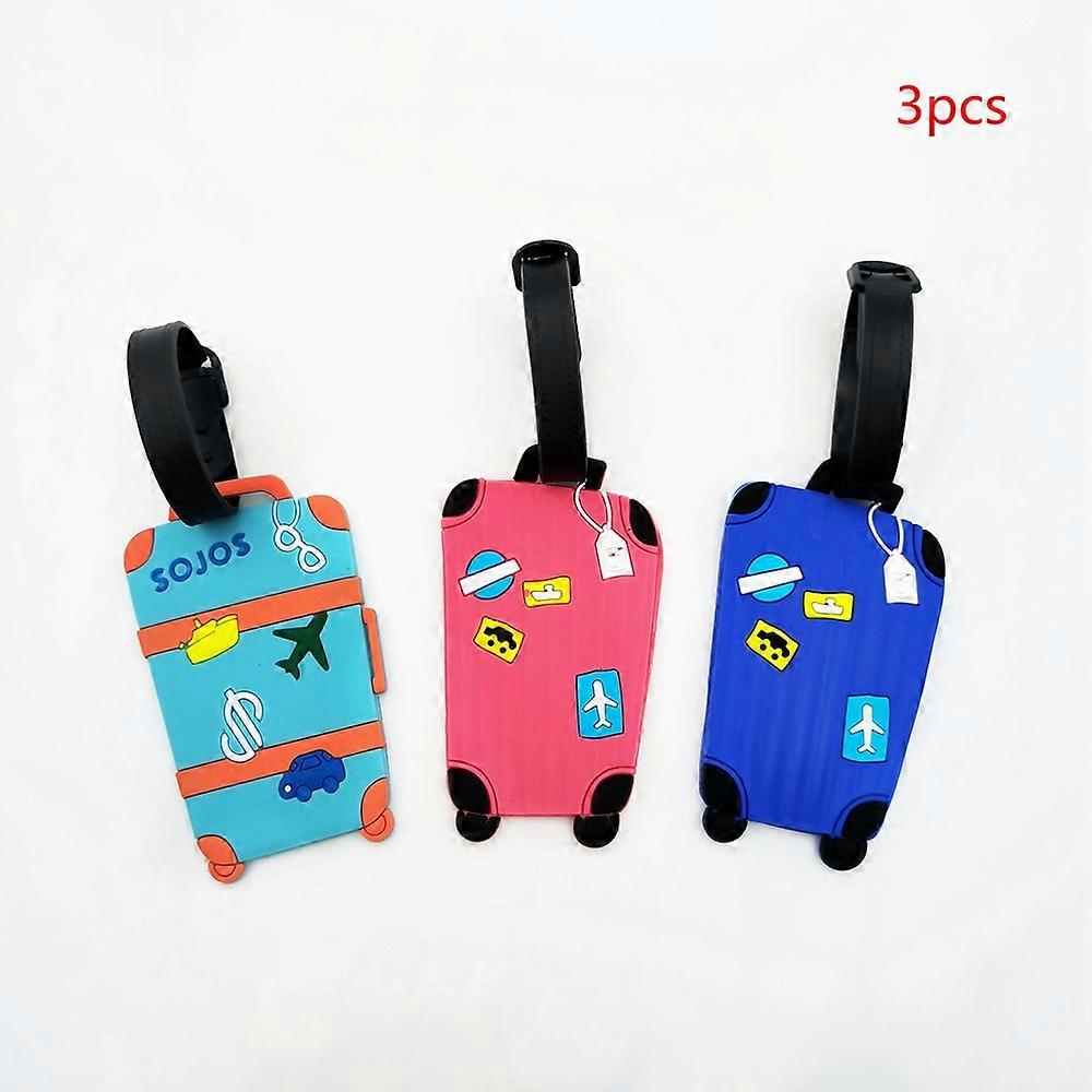 ��tiquettes de bagage cr��atives de style bagages, ��tiquettes suspendues, ��tiquettes d'identification anti-perte pour l'a��roport, essentielles