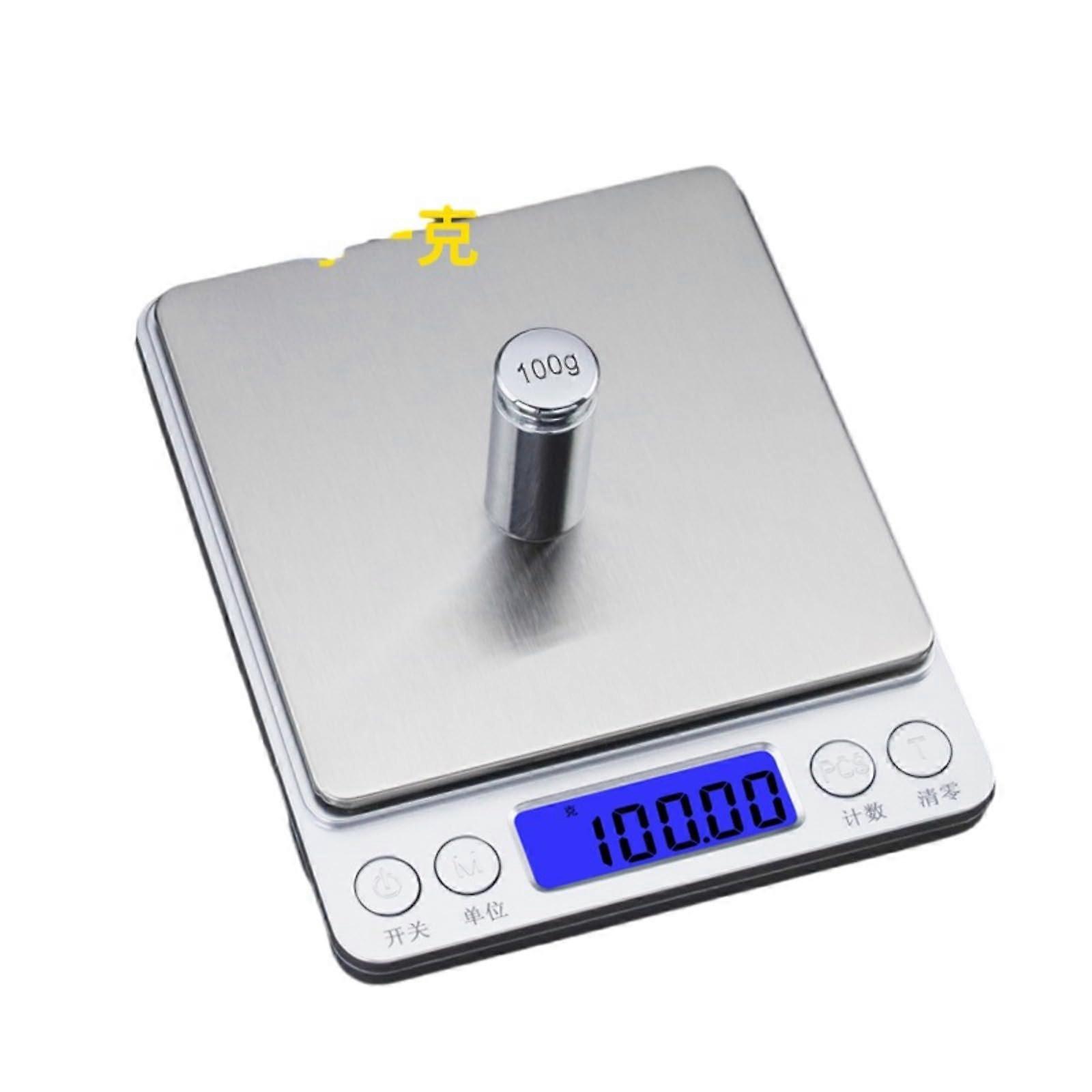 Digital Kitchen Scale 1kg/0.1g with Dual Modes UltraSlim Design and LED Display for Jewelry