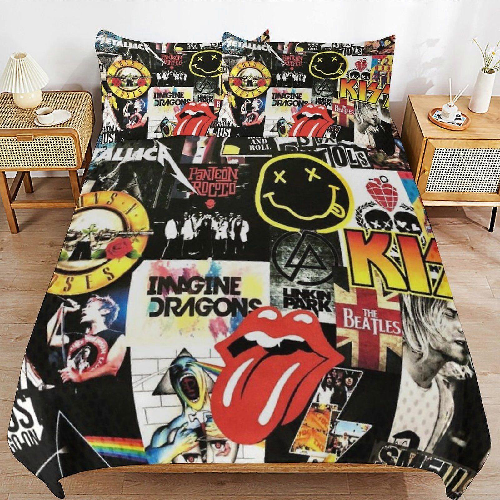 Nirvana Practical Zipper Closure Soft Texture Long Use Comfort Thread Fabric Duvet Cover Sets Sleep