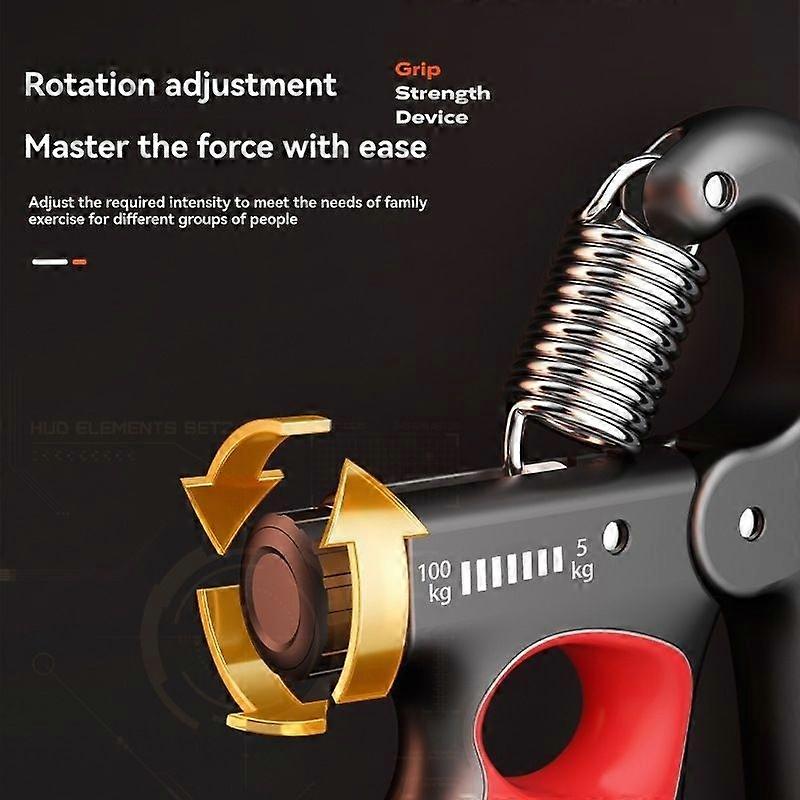 Adjustable Mechanical Counting Grip Strengthener for Adults - Multicolor Options