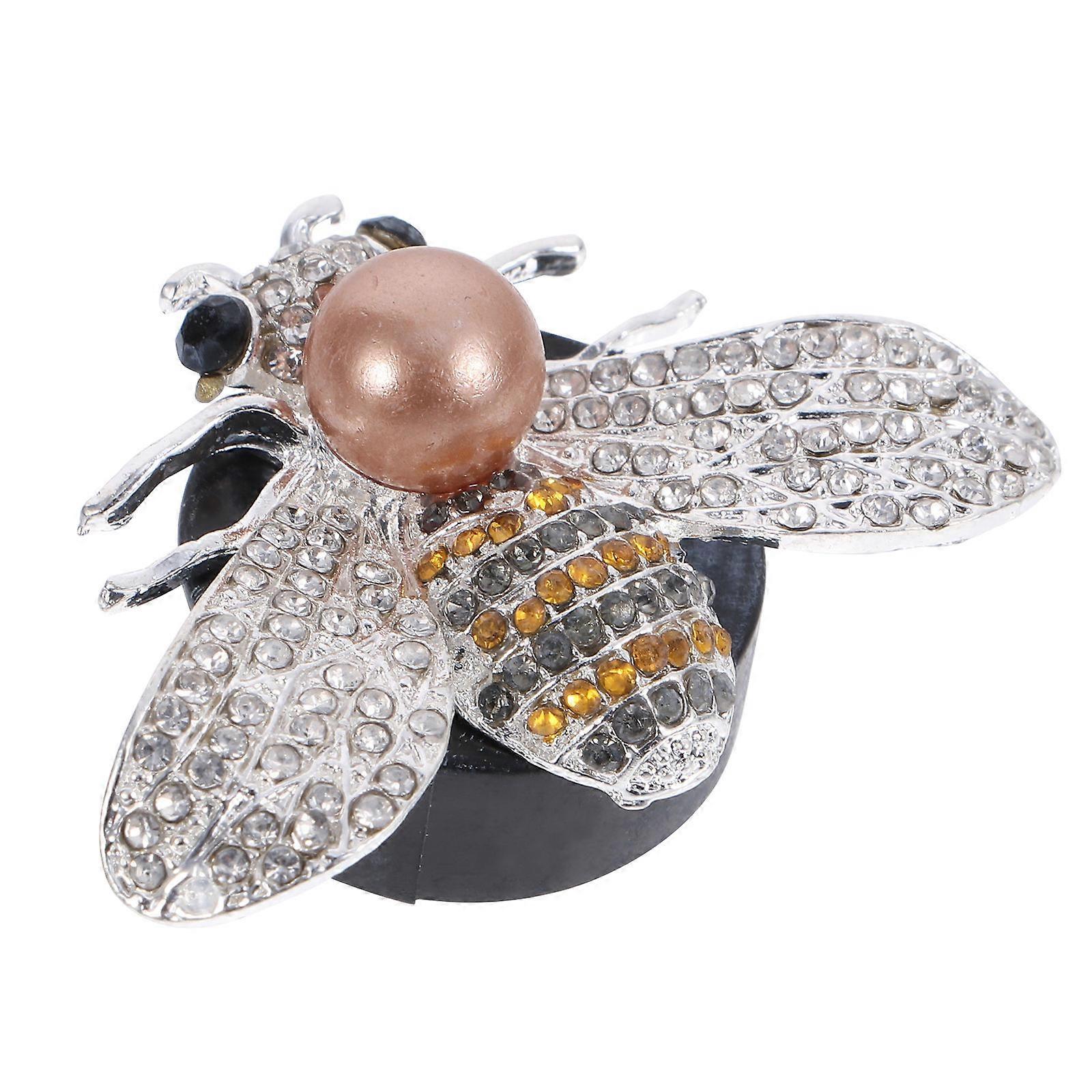 Car Bee Vent Clip Auto Aromatherapy Diffuser 1Set Silver Alloy Material